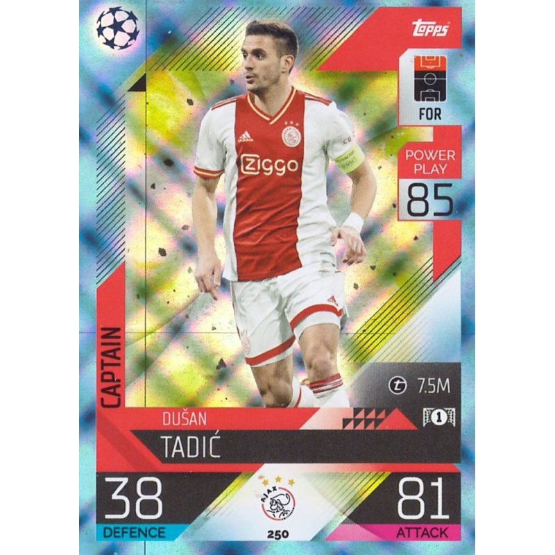 Offer Soccer Cards Dušan Tadić AFC Ajax Crystal Captain Match Attax 22