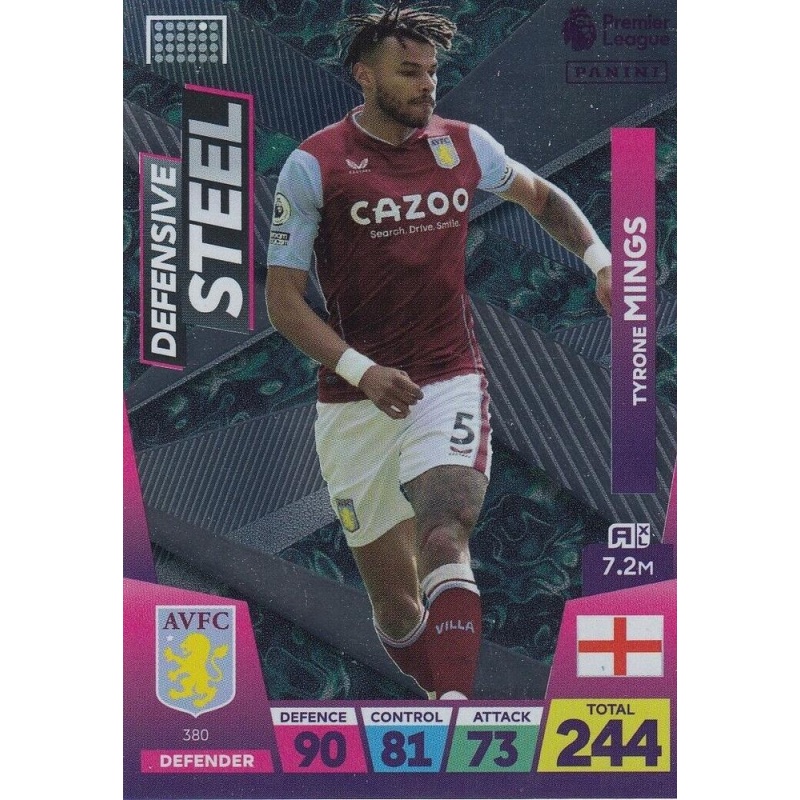 Offer Soccer Cards Tyrone Mings Defensive Steel Adrenalyn XL Premier