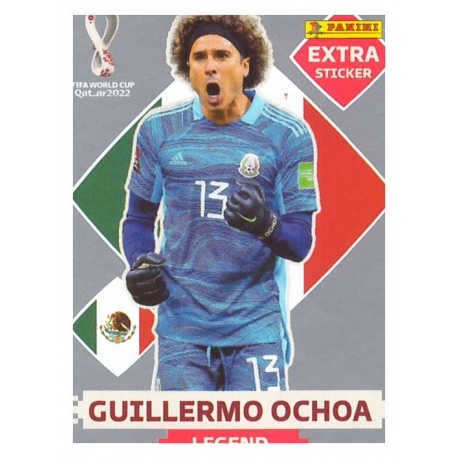 Buy Extra Sticker Guillermo Ochoa Silver Legend Panini Qatar Extra