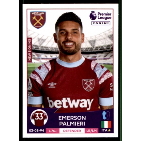 Sale Sticker Of Emerson Palmieri West Ham United Premier League