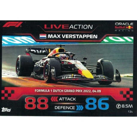 Offer Cards Max Verstappen F Live Action F Turbo Attax