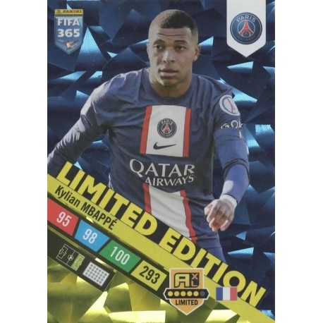 Cromos de Futbol Kylian Mbappé Limited Edition Upgrade Adrenalyn XL 2023