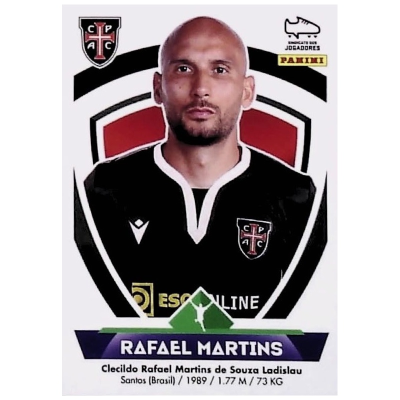 Sale Online Rafael Martins Casa Pia Panini Futebol Liga Bwin