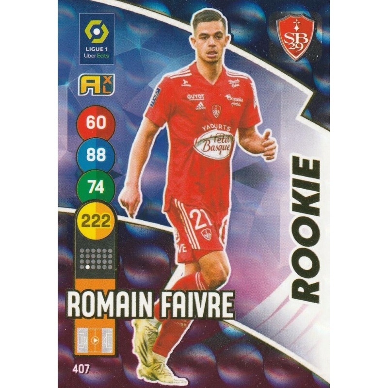 Sale Cards Romain Faivre Stade Brestois Rookie Panini Adrenalyn Xl