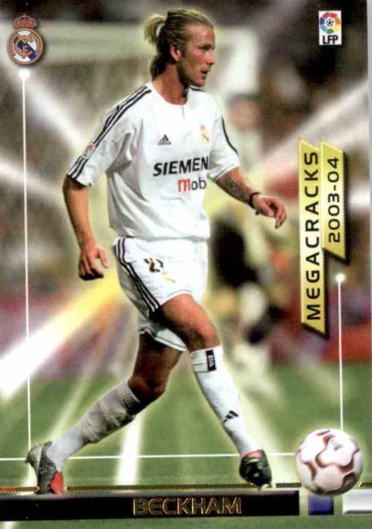 Buy Card Beckham Real Madrid Megacracks Fichas Bis Panini Megafichas 2003