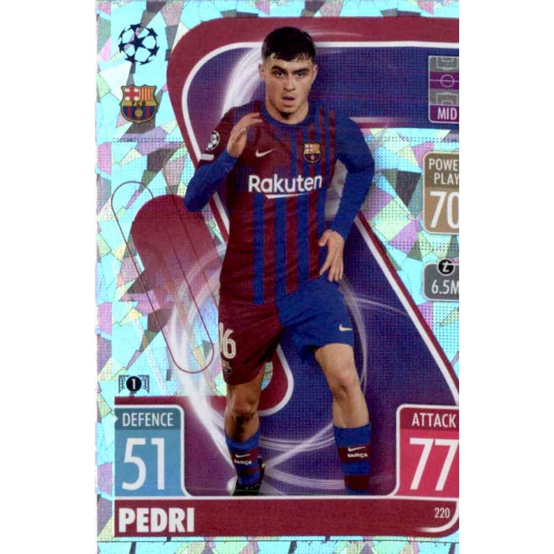 Offer Soccer Cards Pedri Crystal Parallel Barcelona Topps Match Attax 21 22