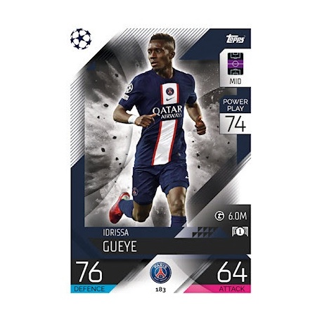 Buy Cards Idrissa Gueye PSG Topps Match Attax 2022 23