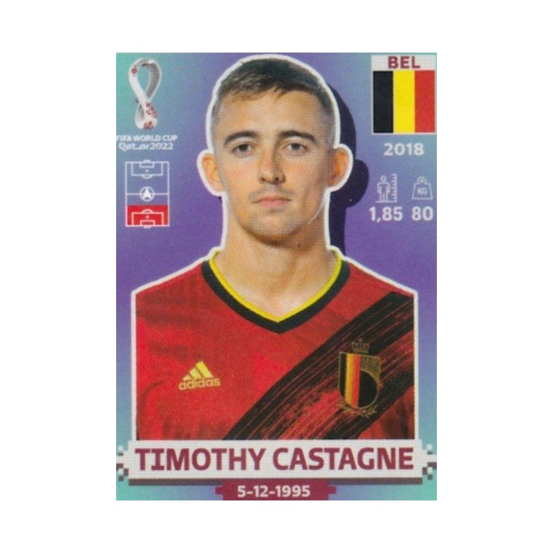 Comprar Cromos Timothy Castagne Belgium Panini Fifa World Cup Qatar 2022