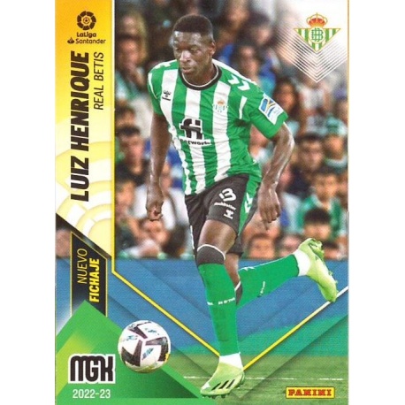 Buy Cards Luiz Henrique Nuevo Fichaje Betis Panini Megacracks 2022 23