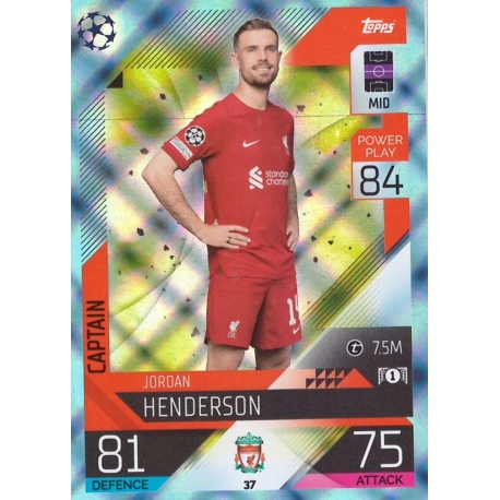 Jordan Henderson Liverpool Crystal Captain 37