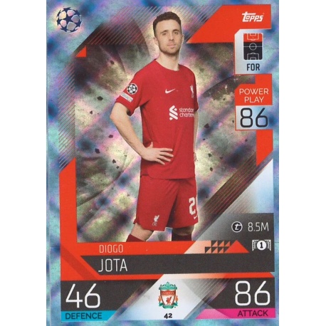 Diogo Jota - Liverpool #61 Match Attax Champions League 2021-22