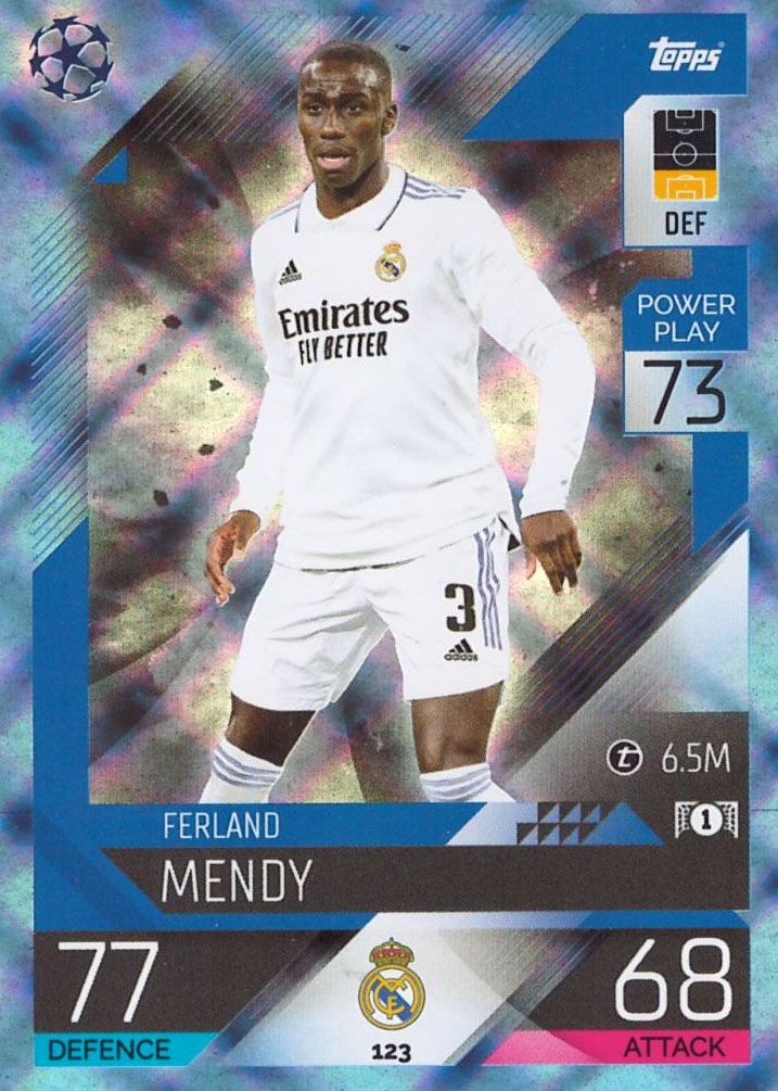 Ferland Mendy 2022-23 Futera Unique Green Base Card #23/27 France