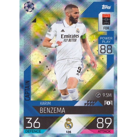 Karim Benzema Real Madrid Crystal Captain 135