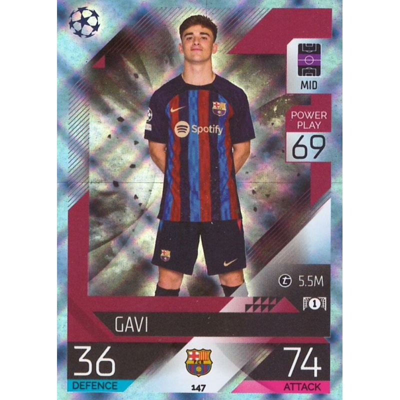 Offer Soccer Cards Gavi Barcelona Crystal Topps Match Attax 22/23