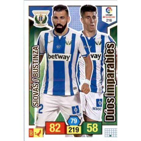 Siovas - Bustinza Leganés 216 Adrenalyn XL La Liga Santander 2018-19