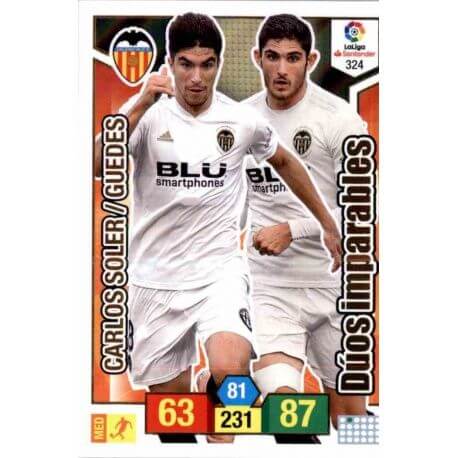 Carlos Soler - Guedes Valencia 324 Adrenalyn XL La Liga Santander 2018-19