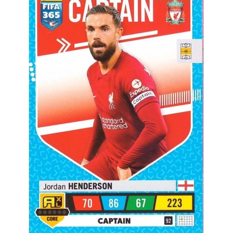 Jordan Henderson Captain Liverpool 92