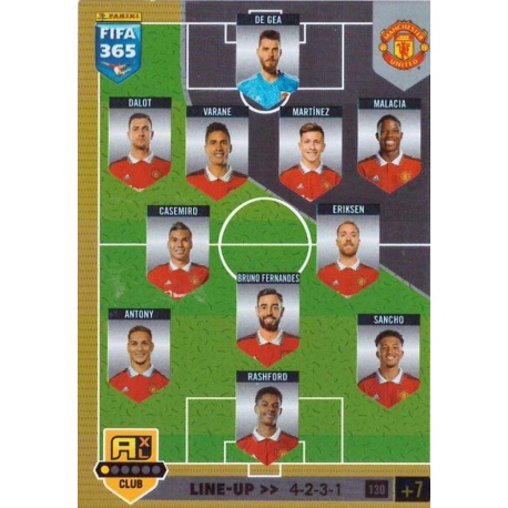 Line-up Team Mate Manchester United 130