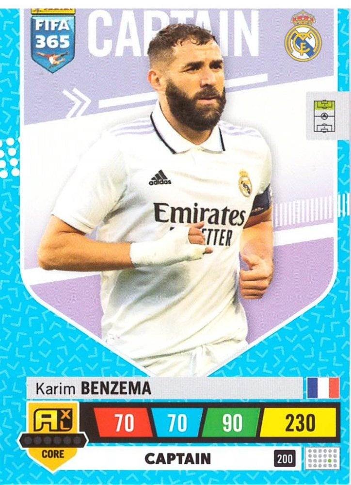 ⚪🟣 Benzema 🇫🇷  Tarjetas de fútbol, Cartas de fútbol, Logotipo del real  madrid