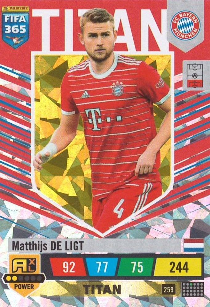 Offer Soccer Cards Matthijs de Ligt Titan Adrenalyn XL Fifa 365 2023