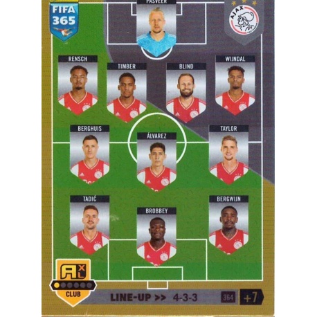 Line-up Team Mate AFC Ajax 364