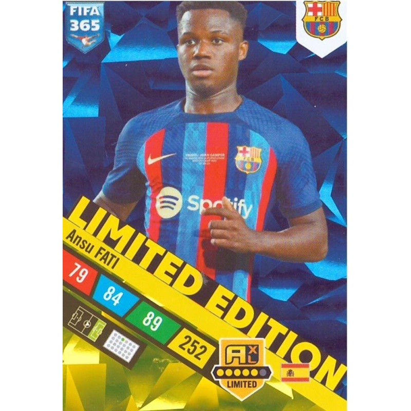 Offer Soccer Cards Ansu Fati Limited Edition Adrenalyn XL Fifa 365