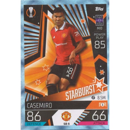 Offer Soccer Cards Casemiro Manchester United Match Attax Extra 2023