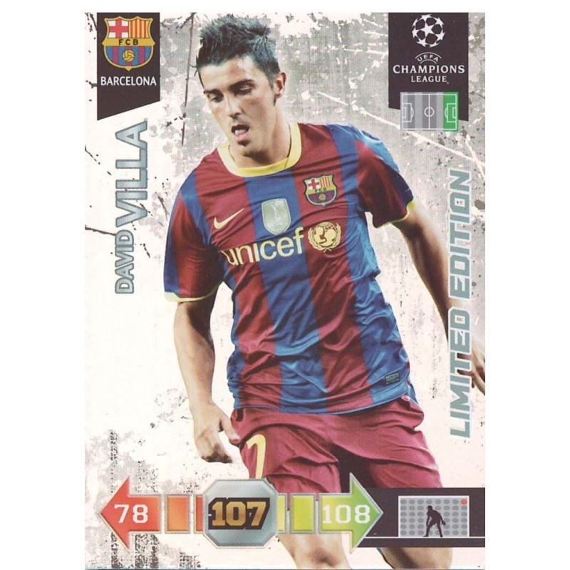 Sale Cards David Villa Limited Edition Adrenalyn XL Champions 