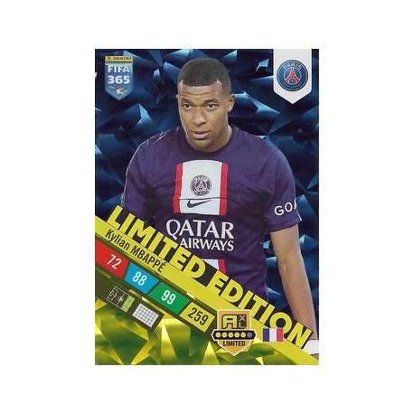 Panini-cartas de fútbol de superestrella, cartas de clasificación limitada,  Kylian, Mbappe, París, Saint, Fans, colección