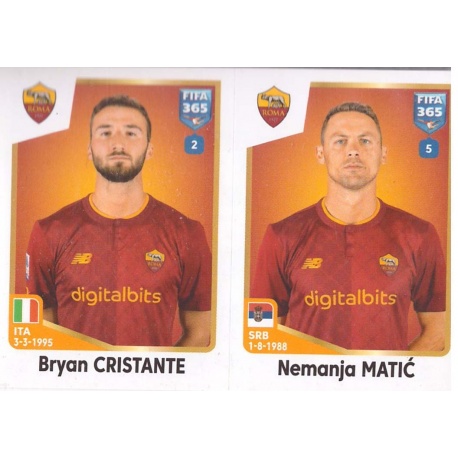 Sale Sticker of Bryan Cristante - Nemanja Matić AS Roma Panini Fifa 365  Stickers 2023