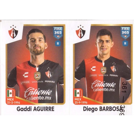 Buy Sticker Gaddi Aguirre - Diego Barbosa Atlas Fc Panini Fifa 365 The 