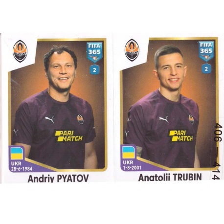 Andriy Pyatov - Anatolii Trubin Shakhtar Donetsk 406