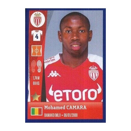 Venta Cromo de Mohamed Camara AS Monaco Panini Foot 2023