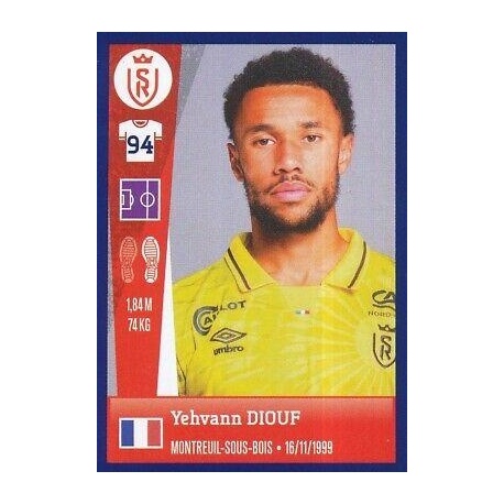 STICKER PANINI FOOT 2024 Ligue 1 #358 Yehvann DIOUF Stade de Reims