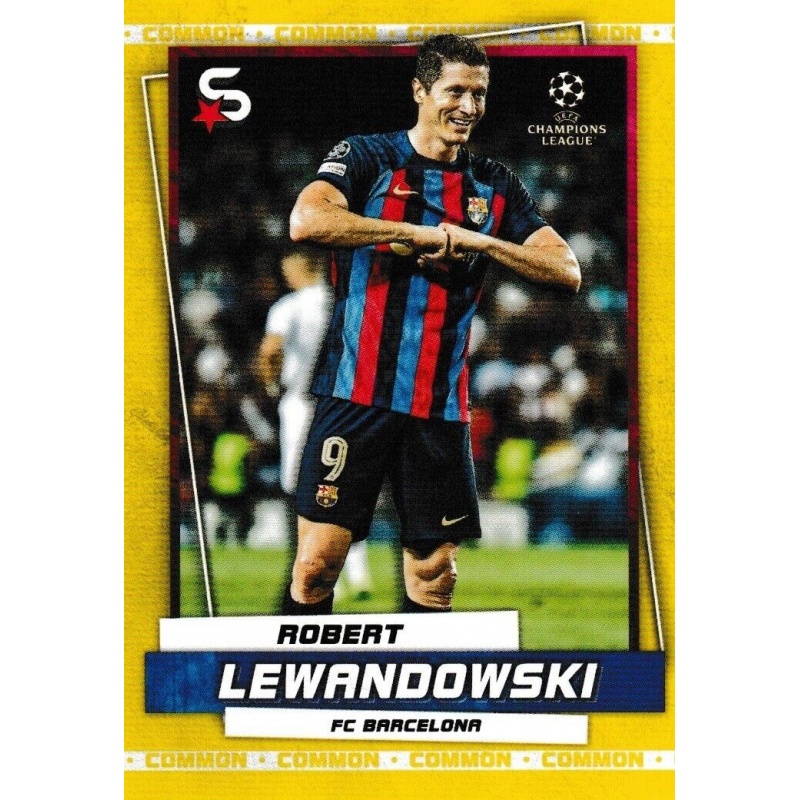 2023 Topps Chrome ROBERT LEWANDOWSKI #G-6 UEFA Champions League