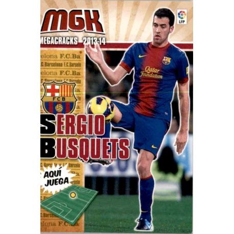 Sergio Busquets Barcelona 63 Megacracks 2013-14