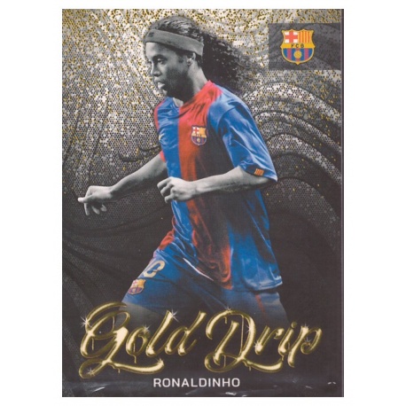 Offer Soccer Cards Ronaldinho Gold Drip Topps Fc Barcelona Official ...