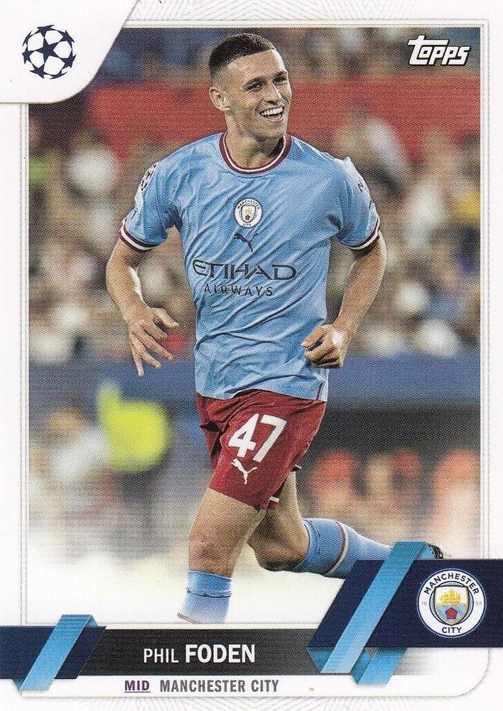 Trading Cards Phil Foden Manchester City 2022-23 Topps Uefa Club 