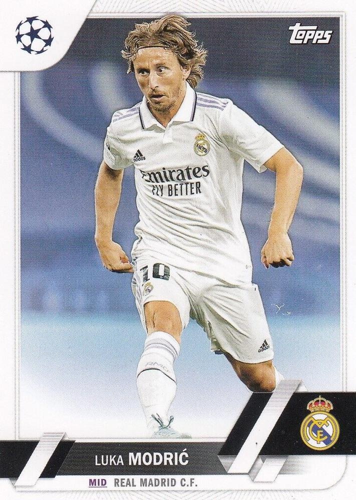 Sale Cards Luka Modrić Real Madrid 2022-23 Topps Uefa Club