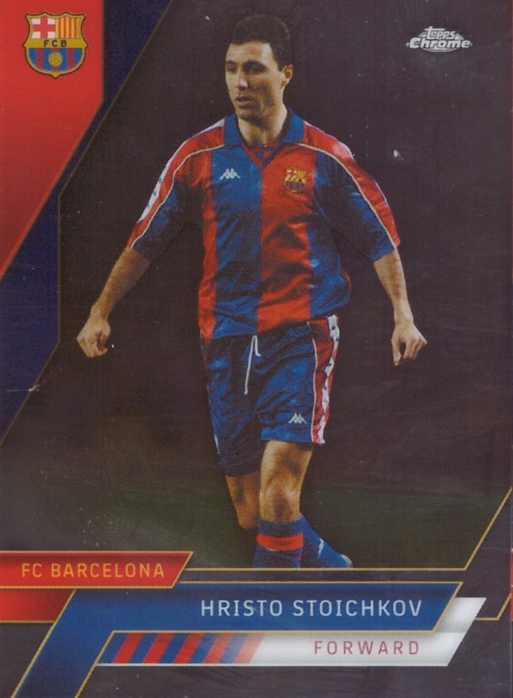 22 23 topps Chrome Barcelona Hristo Stoichkov /5-