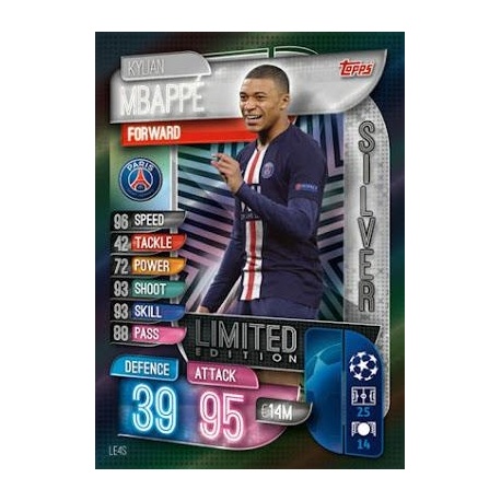 Kylian Mbappé Silver Limited Edition PSG LE4S