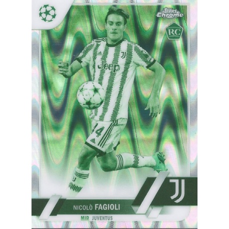 Nicolò Fagioli Rookie 191/225 Green Vision Ray Wave Juventus 53