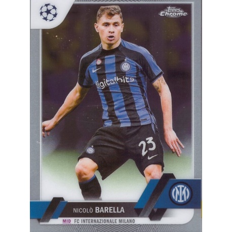 Offer Soccer Cards Nicolò Barella Inter Milan Topps Chrome Uefa ...