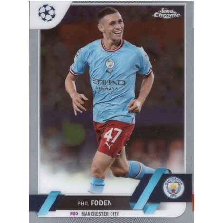 Buy Cards Phil Foden Manchester City Topps Chrome Uefa