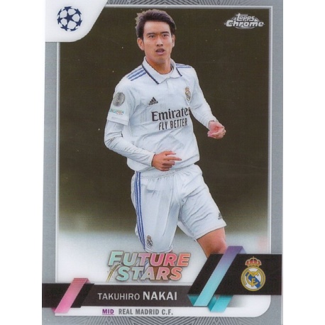 Offer Soccer Cards Takuhiro Nakai Real Madrid Future Stars Topps Chrome  Uefa Competitions 2022-23