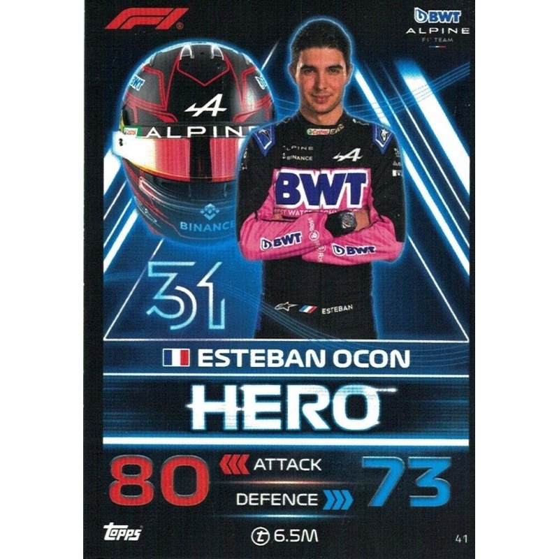 Buy Cards Esteban Ocon - F1 Hero Alpine F1 Turbo Attax 2023