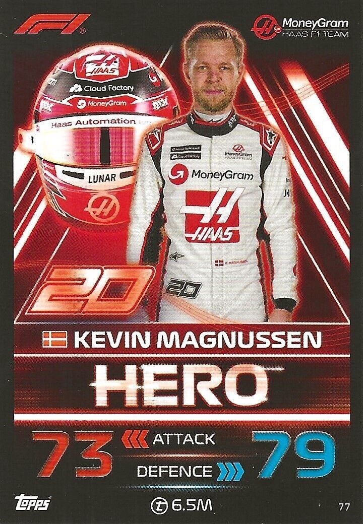 Offer Cards Kevin Magnussen - F1 Hero Haas Topps Turbo Attax 2023