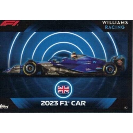 Buy Cards 2023 F1 Car Williams F1 Turbo Attax 2023