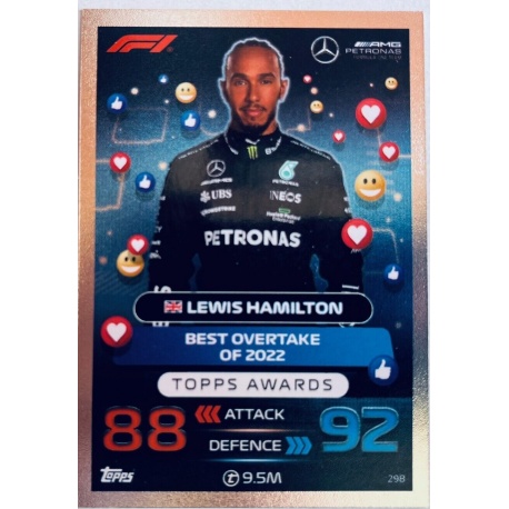 Lewis Hamilton Topps Awards 298