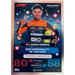 Lando Norris Topps Awards 302